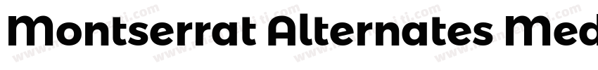 Montserrat Alternates Mediumy字体转换